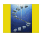 Upward spiral poster print