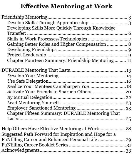 Effective mentoring indicator graphic