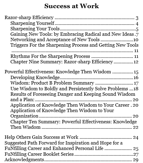 Success at Work indicator graphic